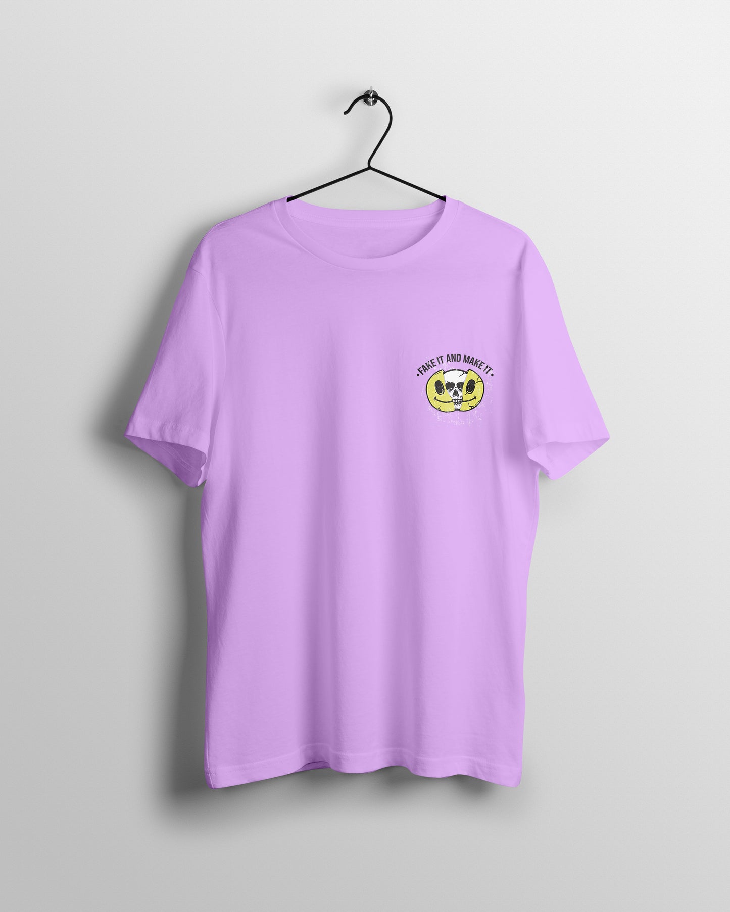 Fake It Make It Graphic Printed Unisex Oversized T-shirt D058