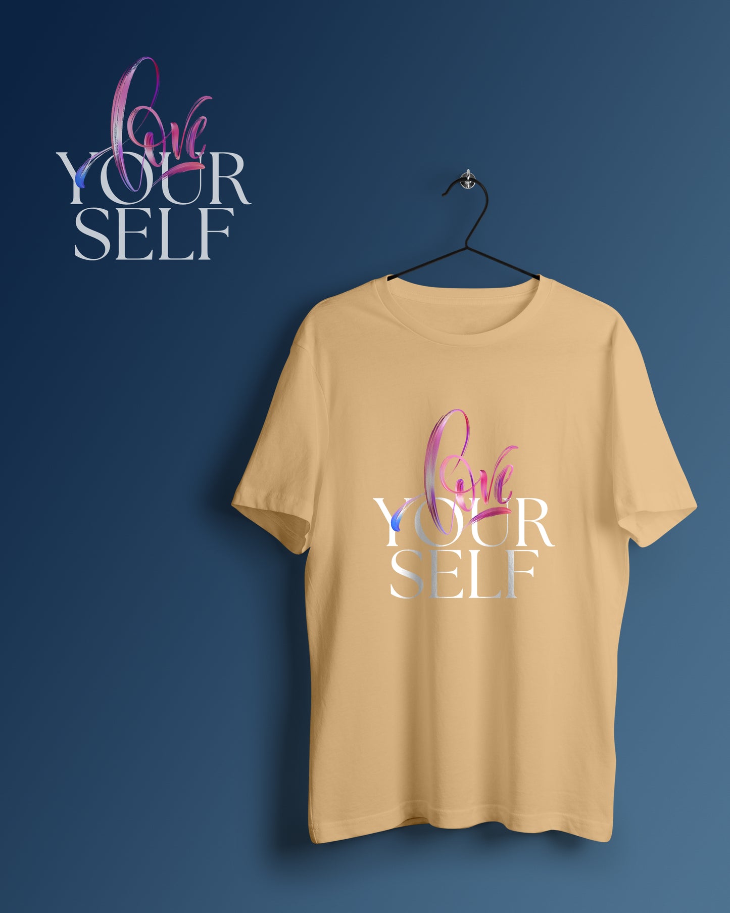 Love Your Self Graphic Printed Unisex Oversized T-shirt D101