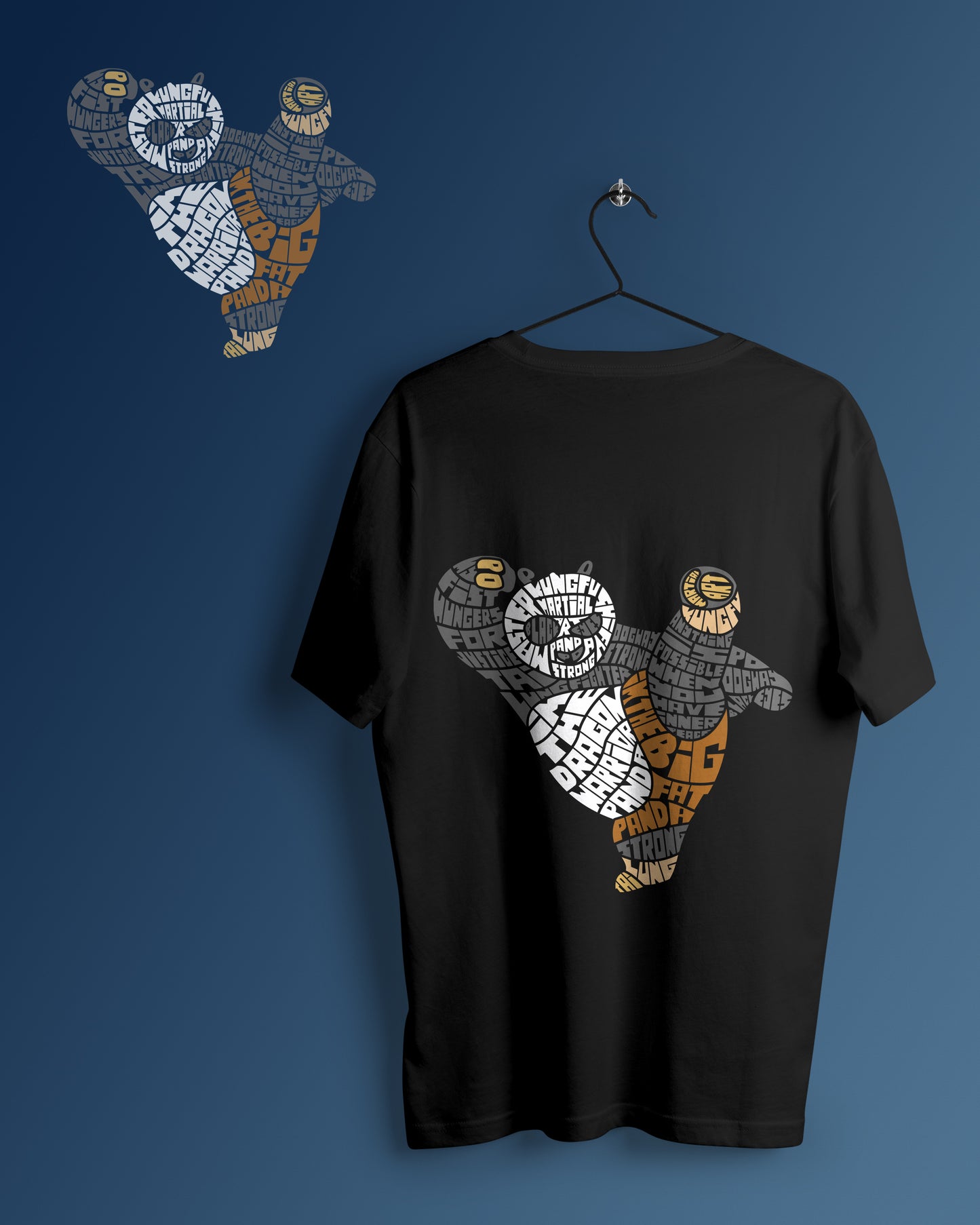 Panda Graphic Printed Unisex Oversized T-shirt D116