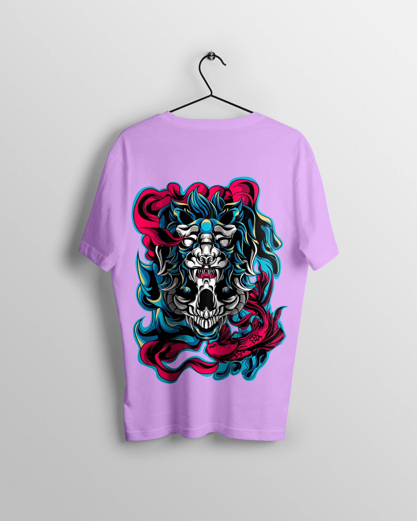 Skull Graphic Printed Unisex Oversized T-shirt D025