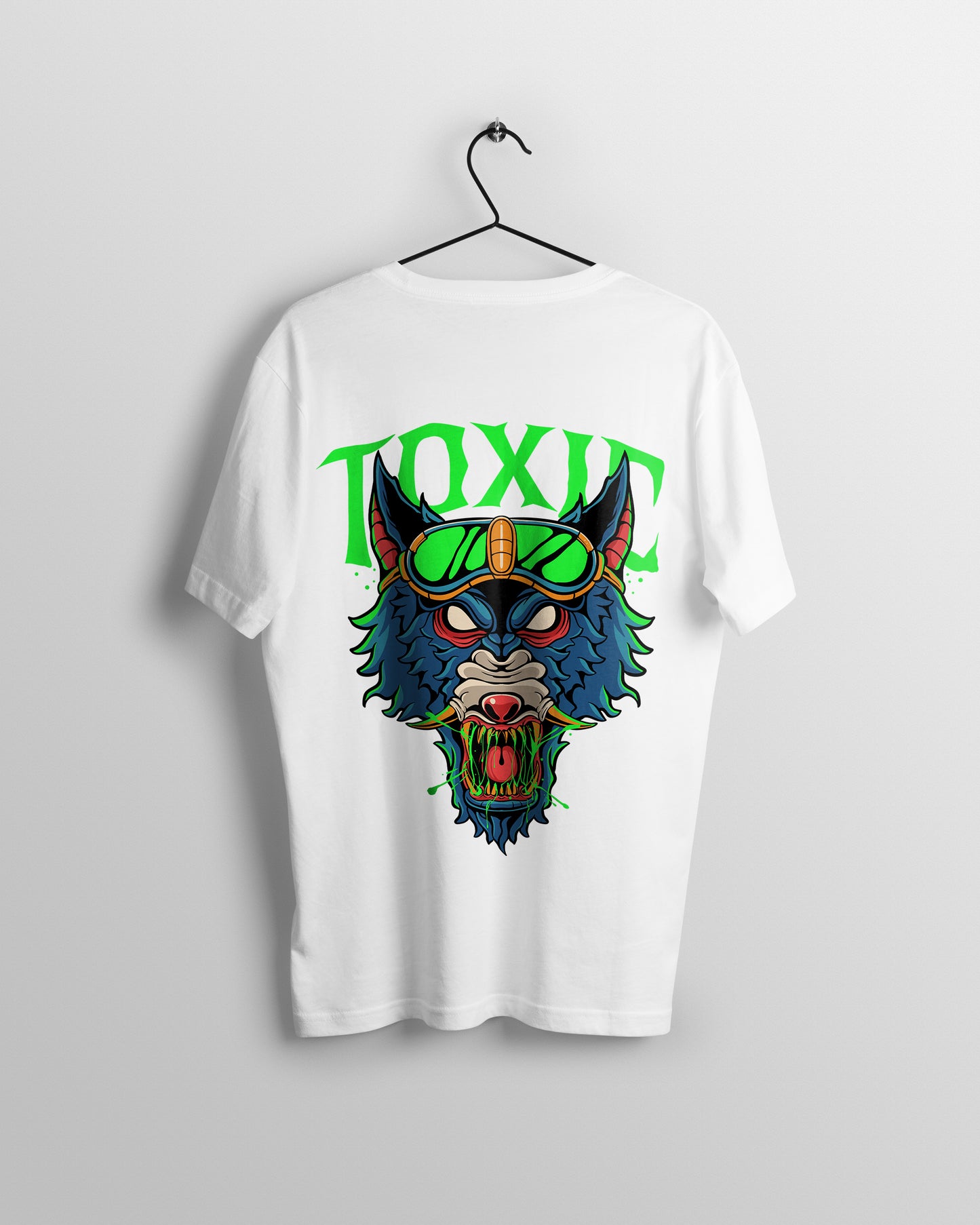 Toxic Graphic Printed Unisex Oversized T-shirt D056