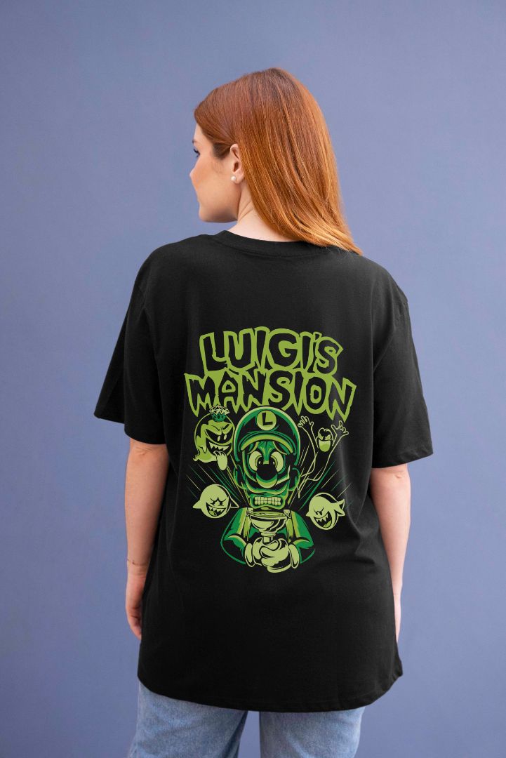 Lulglis Mansion Graphic Printed Unisex Oversized T-shirt D002