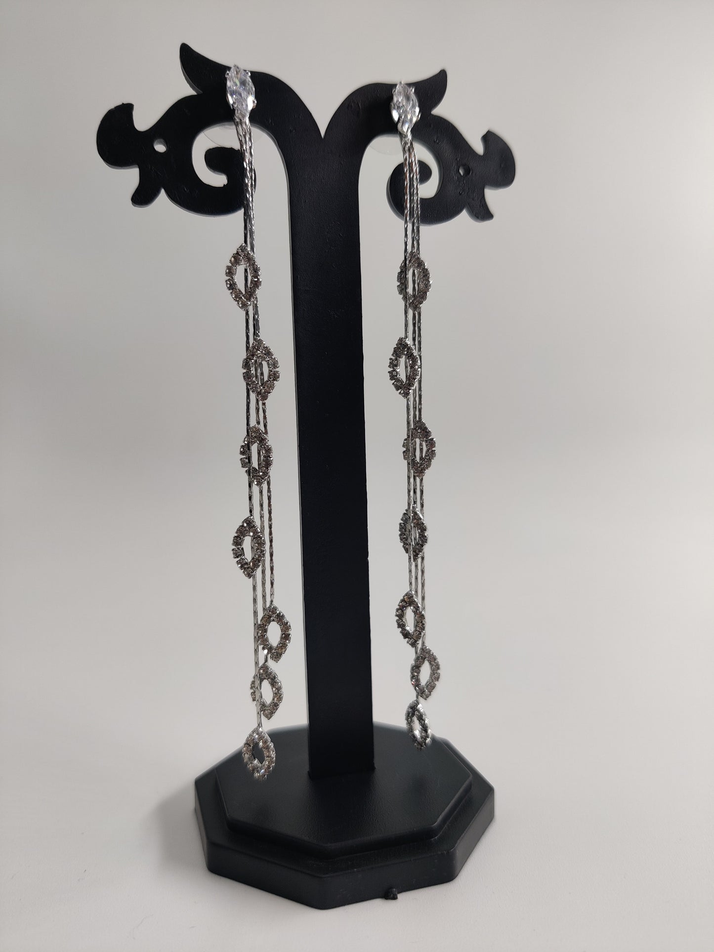Sterling Silver Long Drop Earring 15127