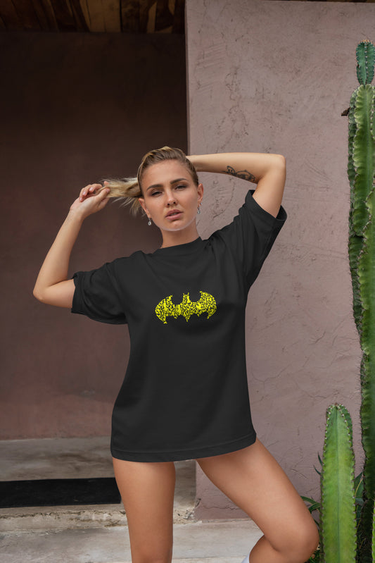 Batman Graphic Printed  Unisex Oversized T-shirt D088